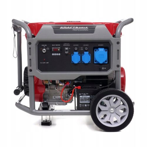 Kraft&Dele tragbarer Einphasengenerator 6400 W Benzin + Kraft&Dele RST Handschuhe Größe 10 - XL 1 Paar