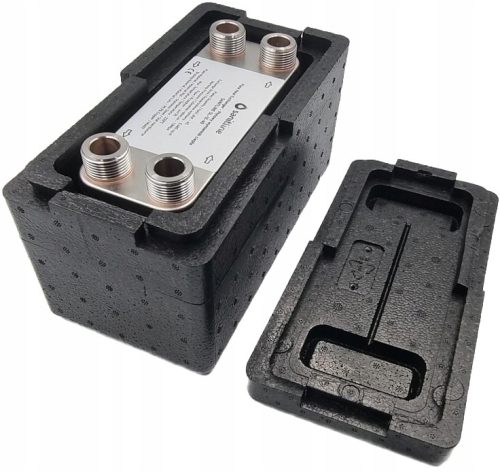  SANITLINE 40 Plattenwärmetauscher, Leistung 35 kW, 4 x 3/4 Zoll + Wärmedämmung