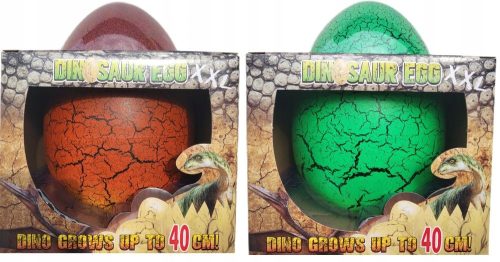  Ein Dinosaurier-Ei, aus dem ein wachsender Dinosaurier XXL schlüpft
