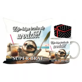  KISSEN + BECHER-SET FÜR BRUDER – GESCHENK