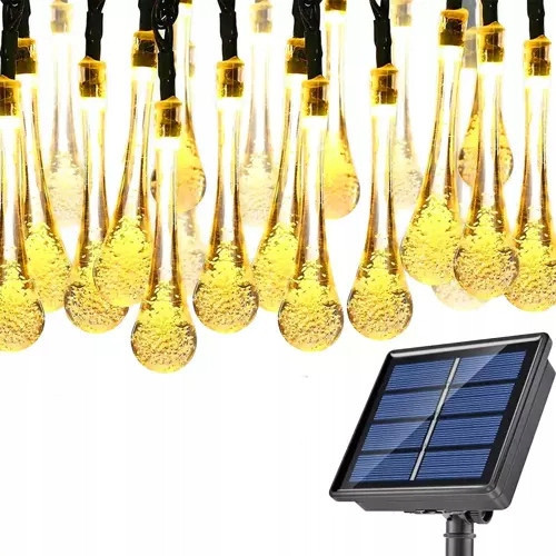  GIRLANDE SOLAR LED GARTENLAMPEN 5M WARME BIENEN