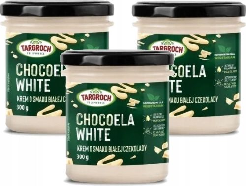 3x Targroch Chocoela White - Weiße Schokoladencreme 300g