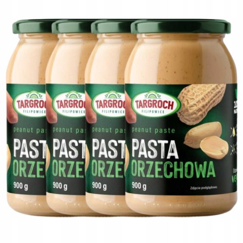 4x Targroch Erdnussbutter 900g - Hochwertiger, Vielseitiger Genuss