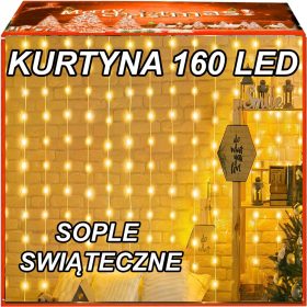  Operum Eiszapfen-Lichtvorhang 101 - 200 Lichter