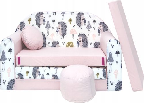  Welox SWM Sofa 98 x 170 cm, rosa Samt
