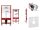 Tece Alcaplast Unterputz-WC-Set