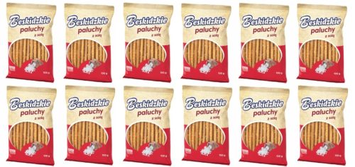 12x 100g AKSAM BESKIDZKIE Salzstangen im Karton