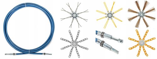 Schornstein-Set für Bohr- und Schraubenantrieb 10 m x 200