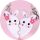  FREUNDSCHAFTS-HALSKETTE Hasen BFF Magnet BUNNY