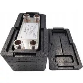    SANITLINE 40 Plattenwärmetauscher, Leistung 50 kW, 4 x 1 Zoll + Wärmedämmung