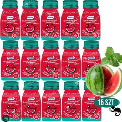 DOSFARM Erfrischende Dragees - Geschmack Wassermelone & Minze - 240g