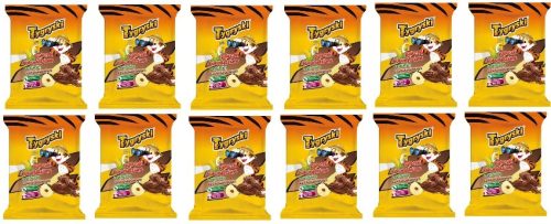 12x 60g TYGRYSKI Schokoladenstangen Karton
