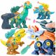  TWISTING DINOSAURIER 3 Stk. + Werfer