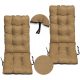  Liegestuhlauflage Gartenstuhl 123x48 beige