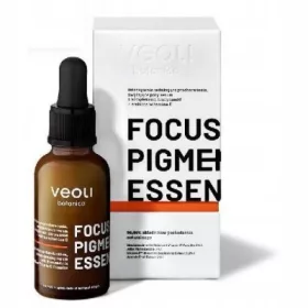    Veoli Botanica Focus Pigmentation Essence reduziert intensiv Verfärbungen und verengt die Poren. Serum mit einem Komplex aus Niacinamid + stabilem Vitamin C, 30 ml
