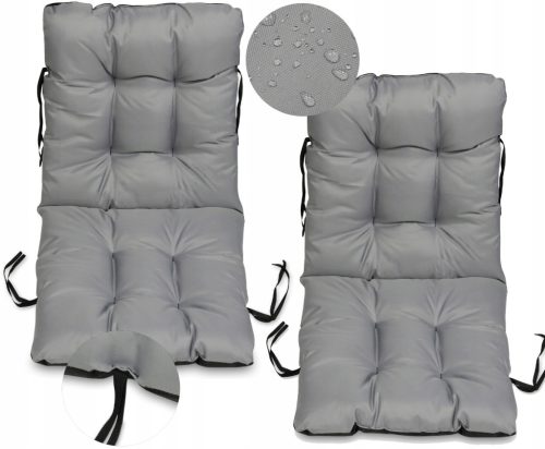  Gartenstuhlauflage Liege 96x48x7 grau