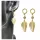  Goldene Blatt-Ohrringe, Chirurgenstahl, MONSTERA, GENTLE ZIRCONIA