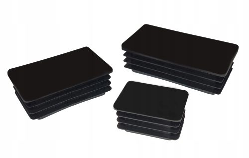 Rechteckige Kunststoffkappe für 40x80-Profile