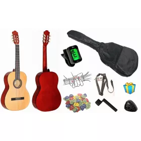    4/4 SEVILLA KLASSISCHE GITARRE + ZUBEHÖR + KOSTENLOSE GESCHENKE