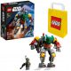  LEGO Star Wars 75369 Boba Fetts Mech + LEGO Papiertüte 6315786 gelb 24x8x18 cm