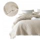 WEICHE DECKEN-STECKERHÜLSE FÜR EIN Room99 Tagesdecke aus Polyester, 240 cm x 220 cm, Creme