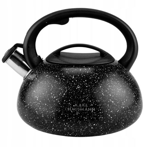  Wasserkocher mit Pfeife, Stahl, Induktion, Marmor, 3 l