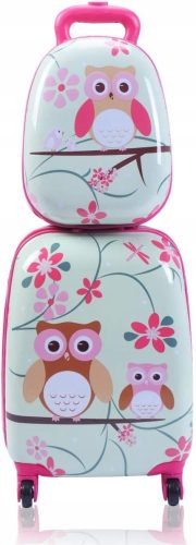  2-teiliges Eulen-Kinderkofferset