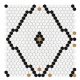 DUNINxHouse Loves Mini Hexagon Rombdance Schwarze Matte