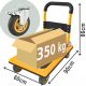 LAGER-PLATTFORMWAGEN MIT BREMSE - 350 kg