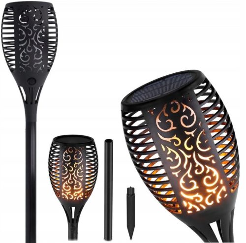  Maxxmee eingebettete Solarlampe schwarz 50 cm 2 Stk.