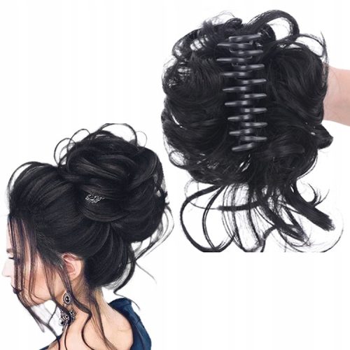 Haarteil, kurzes Kunsthaar, schwarz (56gh) für Damen