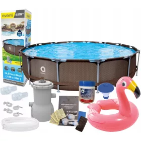   Avenli Pool mit rechteckigem Rahmen, 457 x 84 x 457 x 457 x 84 x 457 cm