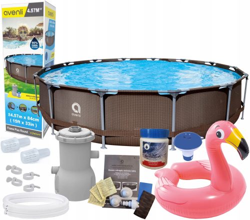 Avenli Pool mit rechteckigem Rahmen, 457 x 84 x 457 x 457 x 84 x 457 cm