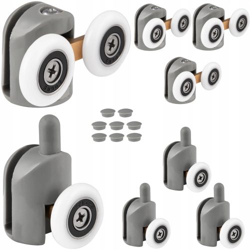 Inea RZ0258Z Duschkabinenrollen 25 mm 8 Stk.