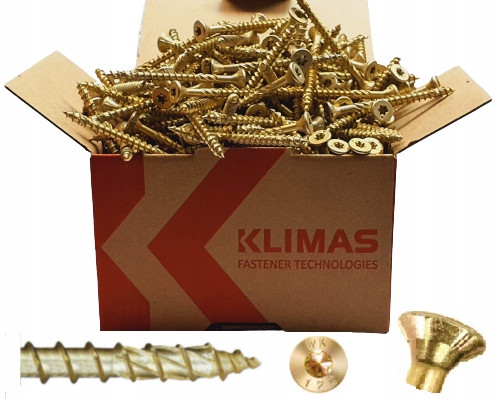 Klimas Holzschrauben KMWHT-50060-B 5x60 mm 200 Stk.