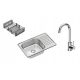 Quadron EDDIE 210 Einbeckenspüle, Stahl, Grautöne + 2 weitere Produkte