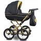  Babe Boss Deep Kinderwagen Fabero REtro Schwarz Gold Silber Graphit Marineblau