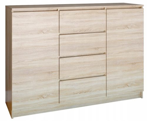  TopEshop Roma Kommode 120 x 40 x 97cm Sonoma-Eiche matt