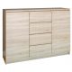  TopEshop Roma Kommode 120 x 40 x 97cm Sonoma-Eiche matt