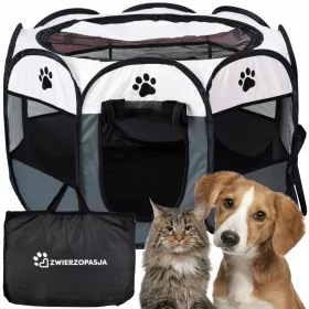    Laufstall aus Textilmaterial ZWIERZOPASJA kleiner Hund 66 x 80 x 45 cm