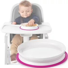  Teller mit Silikon-Saugnapf Oxo 61154000 weiß und grau