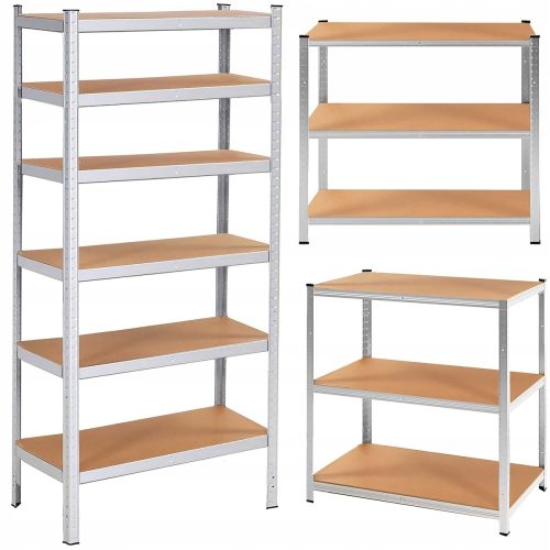  Springos Lagerregal aus Metall, 225 x 110 x 50 cm, max. 150 kg pro Regal