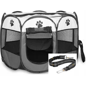  FALTBARER SPIELBETTKÄFIG 90x90x60 Hund, Katze