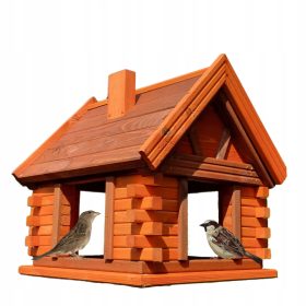  HOLZVOGELFUTTERHÄUSER, GROßES HÄNGEHAUS