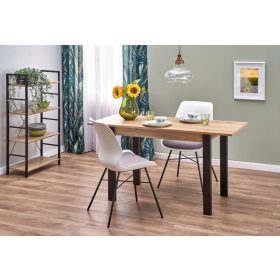  Tisch 100x60 GINO schwarze Wotan-Eiche Halmar