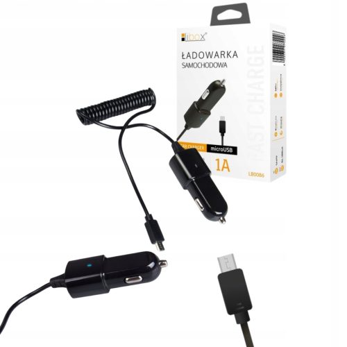  Autoladegerät 2,1 A 5 V Micro-USB + USB schwarz LIBOX LB0086