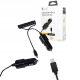  Autoladegerät 2,1 A 5 V Micro-USB + USB schwarz LIBOX LB0086