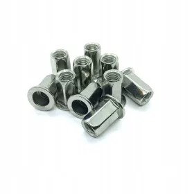 Edelstahl-Sechskantnietmutter M10 100 Stk