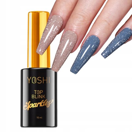 YOSHI TOP BLINK SPARKLES, KEIN WISCHEN, GLITTERTOP, OHNE WASCHEN, 10 ml