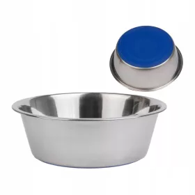    Einzelne Metallschüssel Yoka Blautöne, Grautöne, Silber 4 l